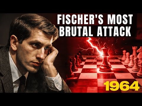 FISCHER DESTROYS OPPONENT IN 23 MOVES | Waltham 1964 Legendary Game
