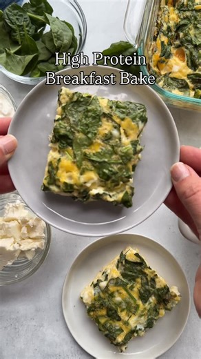 Liz Thomson | Food Blogger on Instagram: "Let’s make a high protein dump & bake breakfast! This cottage cheese egg bake is so easy to make and it’s loaded with 20g of protein per serving! This is a great make-ahead breakfast for busy mornings. Comment “breakfast” and I’ll send you the recipe! Dump and bake | high protein breakfast | macro friendly recipe | easy meal prep breakfast | healthy breakfast | high protein meal prep | healthy brunch recipe | cottage cheese recipe | cottage cheese breakf