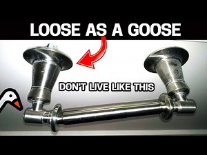 How To Fix a Loose Toilet Paper Holder | Towel Racks & Wall Brackets