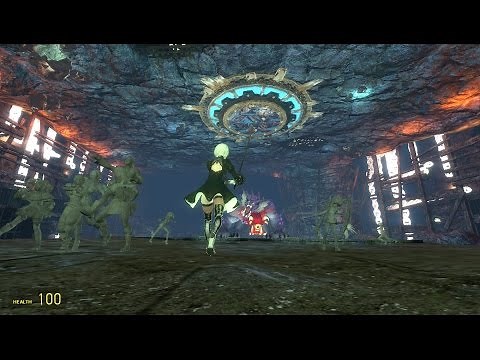 GMod ASFR - 2B in Stone Beast's Cave 石化