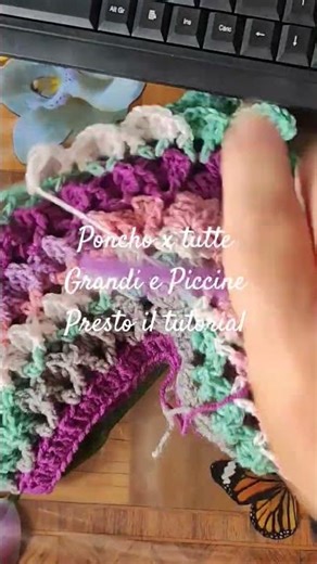 🎀💖 Easy Crochet Poncho Tutorial: Big and Little (Tutorial Coming Soon!) #crochet #handmade