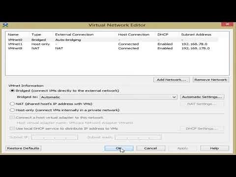Vmware 11 configurer la connexion Internet pour une machine virtuelle YouTube, Hamid Sourdou
