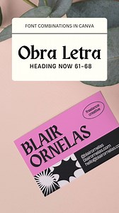 5.2K views | Create eye-catching business cards with unlimited access to premium fonts. Try Canva Pro for free. | Canva | Facebook