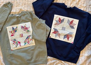 Vintage Quilt Block Sweatshirt- Large - Etsy