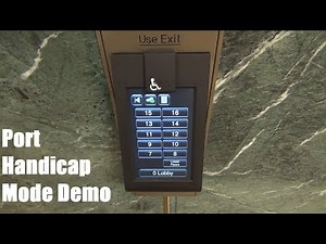 Demonstration of a Schindler PORT Handicap Mode