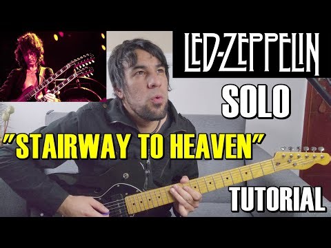 Como tocar el SOLO de "Stairway to heaven" de LED ZEPPELIN en Guitarra Eléctrica
