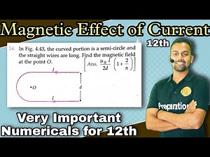 Pfp-14 Magnetic Effect of electric Current/in fig 4.43 the curved portions is a semi-circle and the