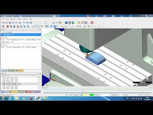 MasterCAM toolpath simulation at CNC mill