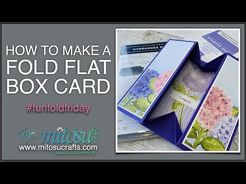 Fold Flat Box Card | #funfoldfriday