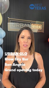 2.7K views · 14 reactions | Urban Glo Blow Dry Bar San Angelo grand opening today. #FOXWestTexas #sanangelo #drybar #new #business #makeup #hair #beauty #urbanglow #hairdye #franchise #westtexas #midland #newbusiness #open #dailynews #updates #hairproducts #hairstyle | FOX West Texas | Facebook