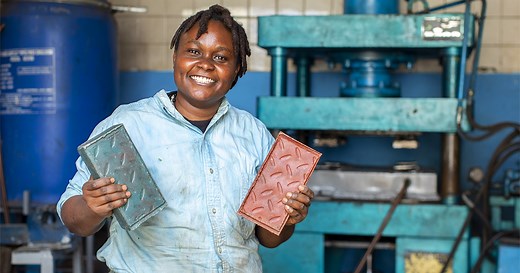 A Nairobi Entrepreneur Is Recycling Plastic Waste into Bricks That Are More Durable Than Concrete
