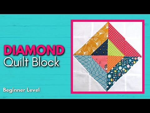 Beginner Diamond Quilt Block | Quick & Easy Quilt Block Tutorial