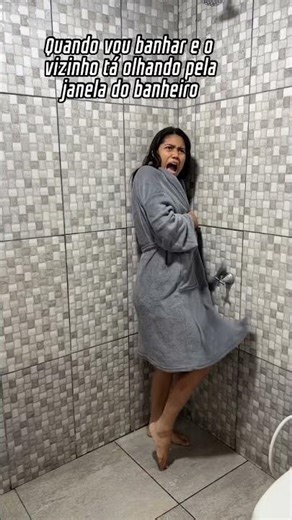 When I go to take a shower and the neighbor is looking through the bathroom window #humor #comedy...