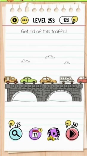 Brain Test Level 253 Answer | Get rid of this traffic!