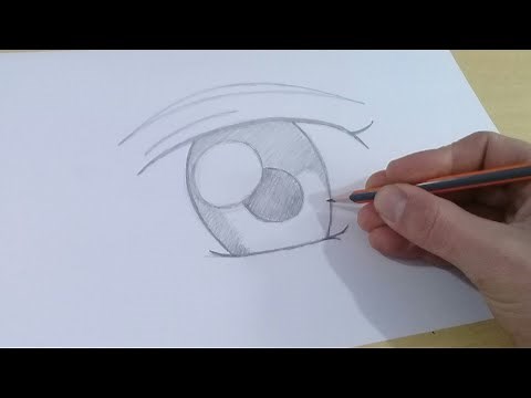 COMO DESENHAR um OLHO de ANIME SIMPLES e FACIL