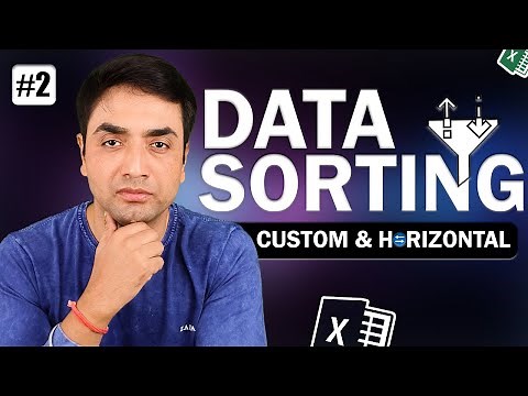 Custom and horizontal sort in Excel | Ms Excel - Data Sorting