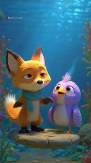 Lumi & Pip Calm the Scared Floating Island ❤️ Cute 3D Animation Short #shortvideo