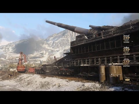 Gustav's Cannon Gameplay | COD: WWII