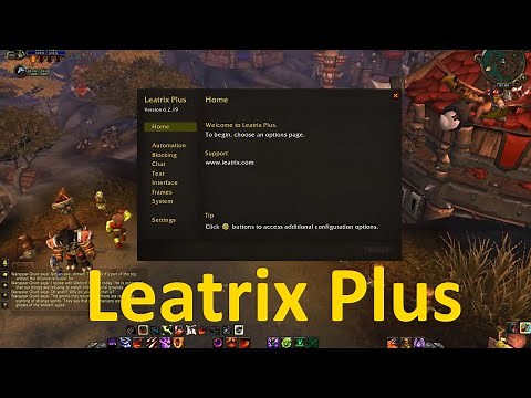 WoW Аддоны - Leatrix Plus