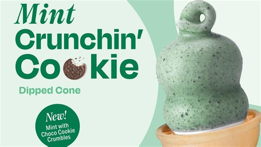 DQ in Texas rolls out minty St. Patrick’s Day treats, including new dipped cone