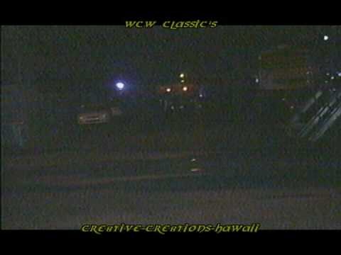 WCW Goldberg Monster Truck on Nitro heading towards a school bus 2000