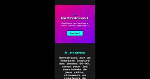 Retropixel — 100% Retro Gaming HTML/CSS One Page Website - Etsy Australia