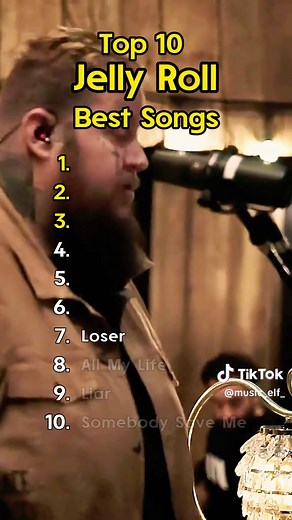 TOP 10 Jelly Roll Best Songs #music #jellyroll #countrymusic #fyp #2024 #hitsongs
