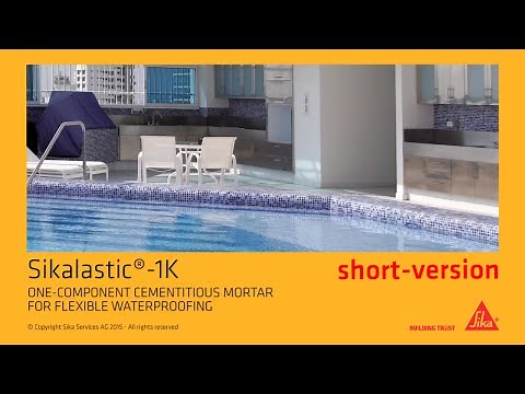Sikalastic®-1K: One-component cementitious Mortar for flexible Waterproofing (short-version)
