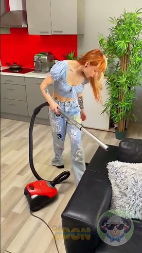 When a Vacuum Prank Goes Wild! 😂#prank #humor #comedy #funny