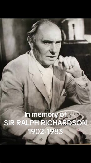 In memory Sir Ralph Richardson #actor #sirralphrichardson #shakespeare