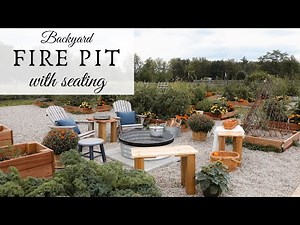 Backyard Fire Pit with Seating | BACKYARD FIRE PIT AREA IDEAS