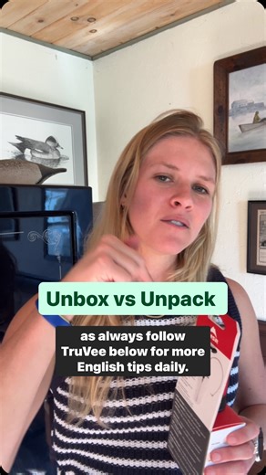 📦 Unbox vs unpack 🧳 The words “unbox” and “unpack” are often used interchangeably, but there is a subtle difference in meaning between the two. 💥 Unbox means to remove something from its box. It is typically used to describe opening a new product, such as a new TV or smartphone. 💥 Unpack means to remove the contents of a container, such as a suitcase or box. It can be used to describe unpacking your belongings after a move or unpacking groceries after a trip to the store. 💥 In other words, 