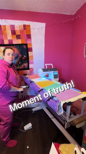 Testing the Frame Machine for Quilting