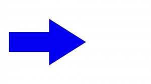 Animated Arrow Pointing Right, Arrow sign symbol animation on white background