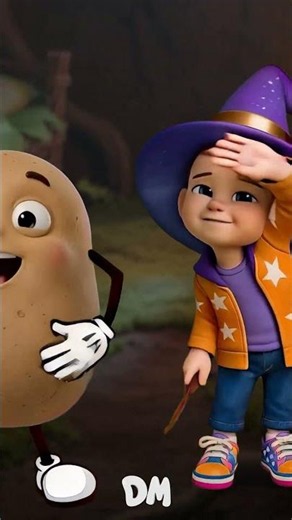 ABCD Dominoki Potato Alphabet Song Dancing & Learning #preschoolletters #abcsong #english