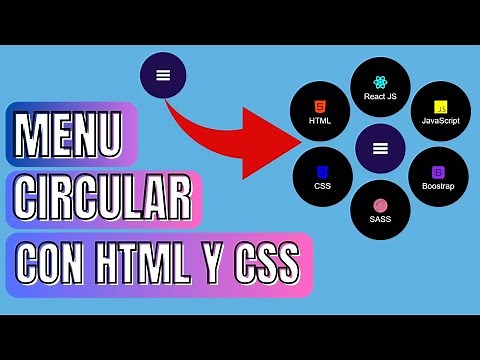 como hacer un MENU CIRCULAR en HTML y CSS