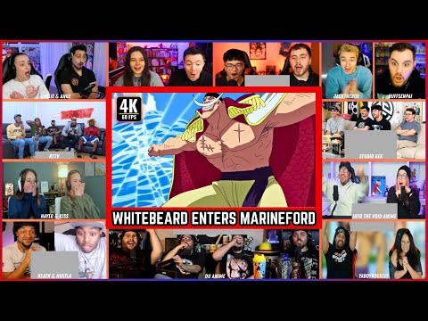 🔥🔥WHITEBEARD ENTERS MARINEFORD Mega Reaction Mashup - One Piece Episode 461 Mega Reaction Mashup