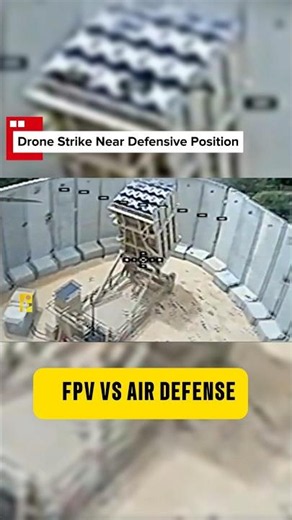 Recon Drone Tracks Air Defense Site. #military #shorts