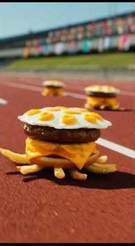 "Hyper Tsukimi Burger" and other ridiculous recipe fictional commercial series | Shinichiro Nojim...