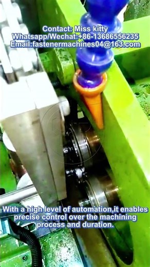 Two-wheel thread rolling machine #fasteners #machine