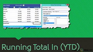 Show Pivot Table Values As a Running Total In | MyExcelOnline