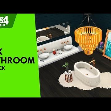 The Sims 4 Lux Bathroom - CC Pack