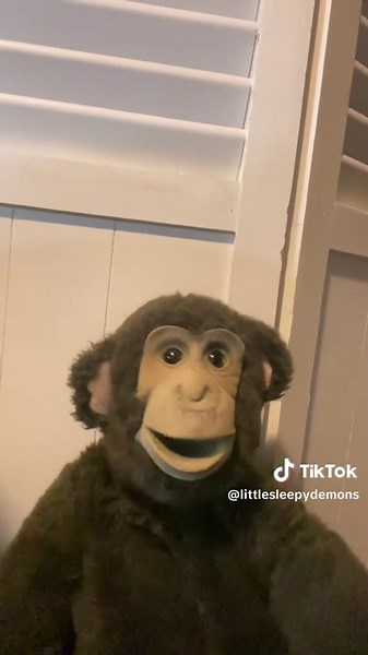 Adorable Plush Monkey Toy in Action