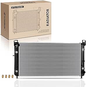 A-Premium Engine Coolant Radiator with Oil Cooler Compatible with Chevy Silverado 2500 HD 2001-2002, Silverado 3500 2001-2002 & GMC Sierra 2500 HD 2001-2002, Auto trans. Replace# 89018315
