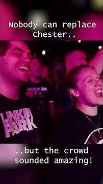 Nobody can replace Chester, but the crowd sounded amazing! Linkin Park - In The End