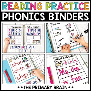 Phonics Activities Binders | Reusable Small Group Reading Intervention Practice