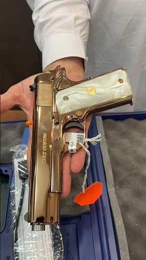 COLT CUSTOM 38 Super 1911 Rose Gold Pistol. #shorts #1911pistol #coltcustom