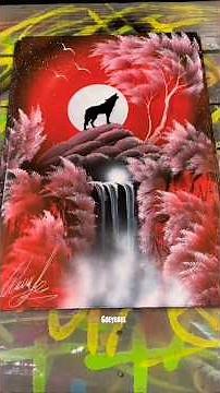 How to Paint Amazing Red-Toned Landscapes with Spray Techniques