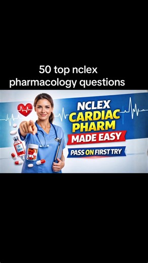 A must know nclex questions For nurses, students and all medical professionals. Nclex pharmacological questions and answers with clear tips and rationale #nurse #nursingstudent #nclex #fyp #medicalstudent