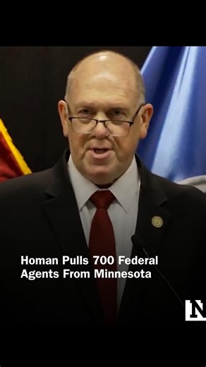 Tom Homan, President Donald Trump's border czar, announced that the administration will pull 700 federal immigration agents from Minnesota. | Newsweek